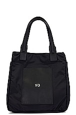 Y-3 Yohji Yamamoto Lux Bag in Black, view 1, click to view large image.