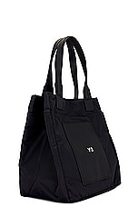 Y-3 Yohji Yamamoto Lux Bag in Black, view 3, click to view large image.
