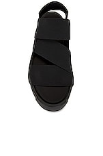 Y-3 Yohji Yamamoto Rivalry Sandal in Black, view 4, click to view large image.