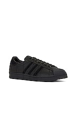 Y-3 Yohji Yamamoto Superstar in Black, view 2, click to view large image.