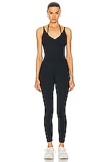 YEAR OF OURS Sasha Onesie Jumpsuit in Black, view 1, click to view large image.