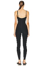 YEAR OF OURS Maternity Onesie Jumpsuit in Heather Black, view 3, click to view large image.