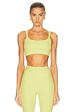 YEAR OF OURS Ribbed Bralette in Cyber Lime, view 1, click to view large image.