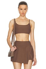YEAR OF OURS Stretch Everyday Bralette in Taupe, view 1, click to view large image.
