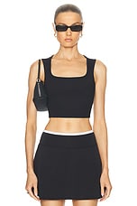 YEAR OF OURS Ribbed Diana Sports Bra in Black, view 1, click to view large image.