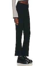YEAR OF OURS Sweater Wide Leg Pant in Black, view 2, click to view large image.
