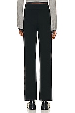 YEAR OF OURS Sweater Wide Leg Pant in Black, view 3, click to view large image.