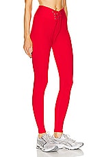 YEAR OF OURS Ribbed Football Legging in Red, view 2, click to view large image.