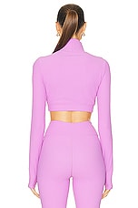 YEAR OF OURS Drift Turtleneck Top in Mauve, view 3, click to view large image.