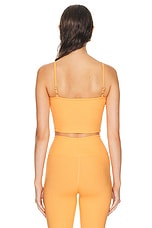 YEAR OF OURS Ribbed Bralette Tank Top in Apricot Crush, view 3, click to view large image.