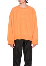 YEEZY Season 3 Crewneck Sweatshirt in Warning Orange | FWRD