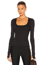 Nylora Allen Top in Black, view 2, click to view large image.