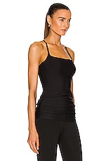 Nylora Barre Tank in Black, view 2, click to view large image.