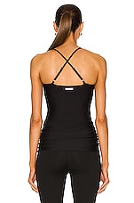 Nylora Barre Tank in Black, view 3, click to view large image.