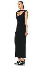 Y/Project Classic Triple Collar Knit Tank Dress in Black, view 3, click to view large image.