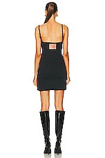 Y/Project Mini Dress in Stretch Black, view 4, click to view large image.