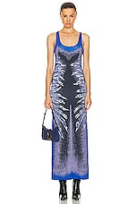 Y/Project Tank Maxi Dress in Blue, view 1, click to view large image.