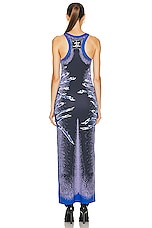 Y/Project Tank Maxi Dress in Blue, view 3, click to view large image.
