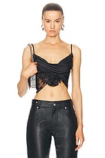 Y/Project Hook And Eye Camisole Top in Black, view 1, click to view large image.
