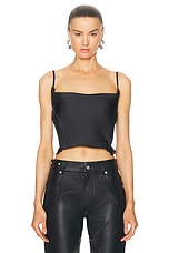 Y/Project Hook And Eye Camisole Top in Black, view 2, click to view large image.
