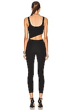 Zeynep Arcay for FWRD Knit Cutout Catsuit in Black, view 4, click to view large image.