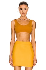 Zeynep Arcay M Knit Bustier in Melon, view 1, click to view large image.