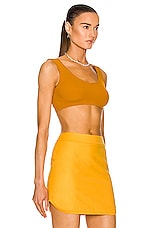 Zeynep Arcay M Knit Bustier in Melon, view 2, click to view large image.
