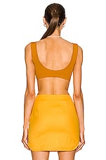 Zeynep Arcay M Knit Bustier in Melon, view 3, click to view large image.
