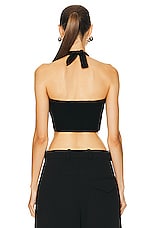 Zeynep Arcay Cashmere Bustier Top in Black, view 3, click to view large image.