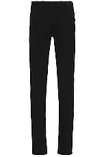 Zegna Stretch Gabardine Denim Pant in Black, view 2, click to view large image.