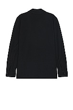 Zegna Cashmere Blend Chore Jacket in Black, view 2, click to view large image.