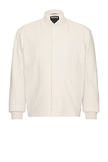 Zegna Oasi Cashmere Elements Blouson in Light Grey, view 1, click to view large image.