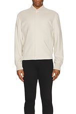 Zegna Oasi Cashmere Elements Blouson in Light Grey, view 3, click to view large image.