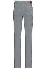 Zegna Stretch Gaberdine Pants in Blue, view 2, click to view large image.