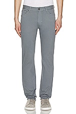 Zegna Stretch Gaberdine Pants in Blue, view 3, click to view large image.