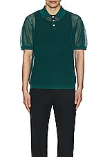 Zankov Fassbinder Solid Polo in Chrysocolla, view 3, click to view large image.