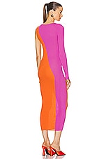 Zankov Lakshimi Dress in Terra & Orchid, view 4, click to view large image.