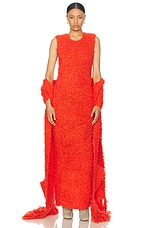 Zankov Naomi Dress in Persimmon, view 4, click to view large image.