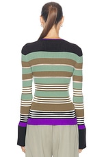 Zankov Yvonne Sweater in Black Multi, view 3, click to view large image.