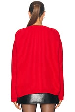 Zankov Masha Cardigan in Ruby, view 3, click to view large image.