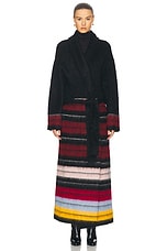 Zankov Justin Coat in Black Multi, view 2, click to view large image.