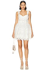 Zimmermann High Tide Embroidered Mini Dress in Ivory | FWRD Zimmermann High Tide Embroidered Mini Dress in Ivory | FWRD
