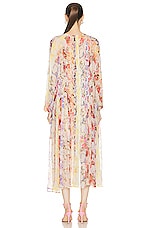 Zimmermann Wonderland Floral Midi Dress in Stripe Floral, view 3, click to view large image.