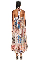 Zimmermann Devi Halter Maxi Dress in Patch Paisley, view 3, click to view large image.