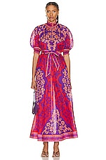 Zimmermann ドレス - Purple & Red Floral | FWRD