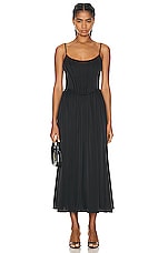 Zimmermann Silk Corset Dress in Black, view 1, click to view large image.