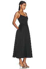 Zimmermann Silk Corset Dress in Black, view 2, click to view large image.