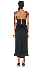 Zimmermann Silk Corset Dress in Black, view 3, click to view large image.