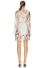 Zimmermann Bias Mini Dress in Dreamy Floral, view 3, click to view large image.