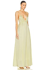 Zimmermann Silk Slip Dress in Lemon, view 2, click to view large image.